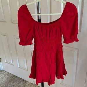 Francesca’s red romper size S